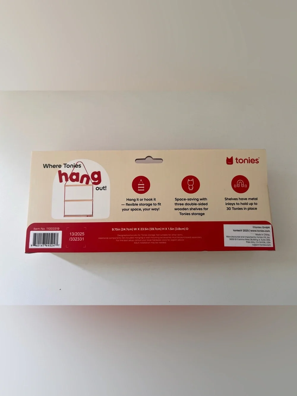 Tonies Hanging Shelf